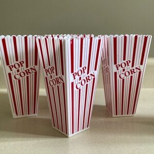 Set of 4 popcorn containers